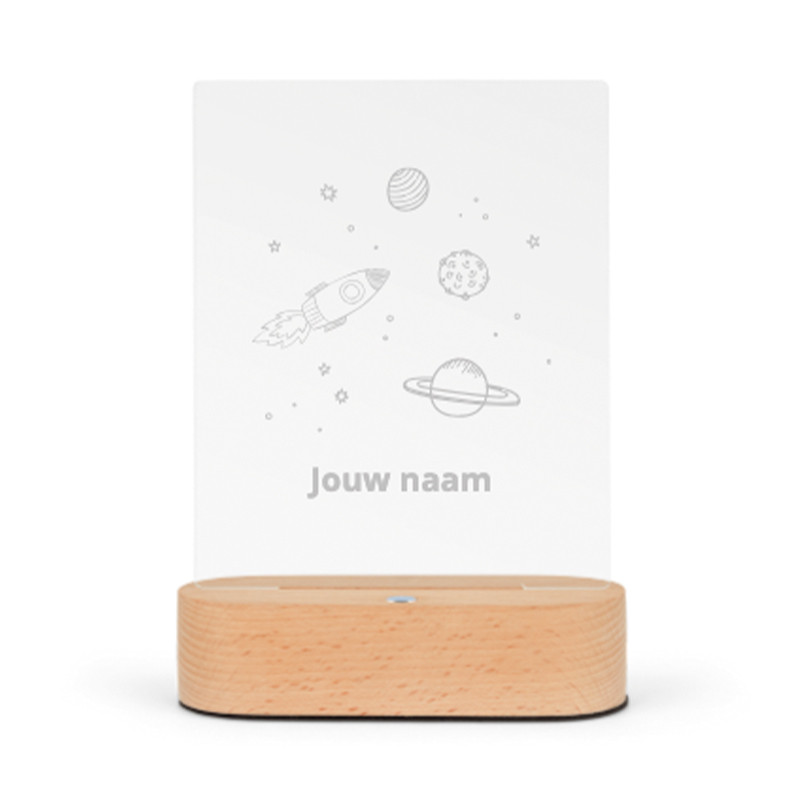 LED lamp met naam