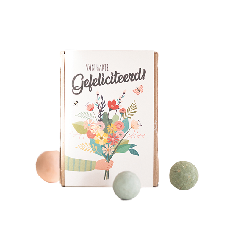 Bommetjes zaaien | Gefeliciteerd