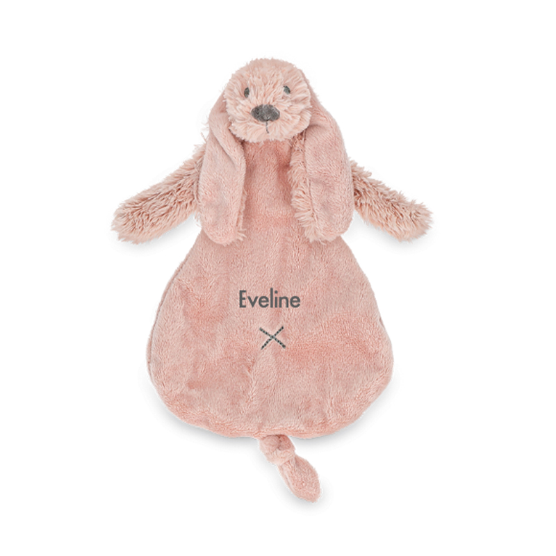 Happy Horse knuffeldoekje met naam roze