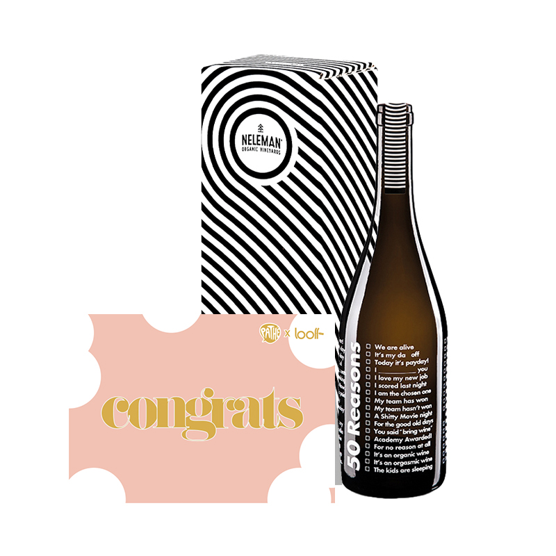 Pathé Thuis voucher + wijn