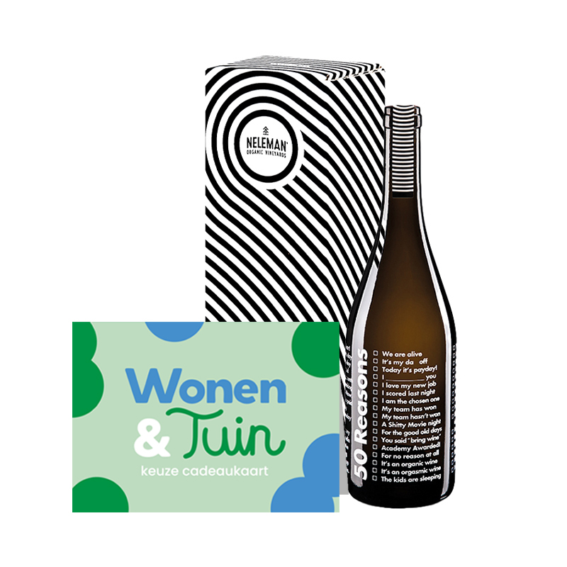 Wonen & Tuin cadeaukaart + wijn