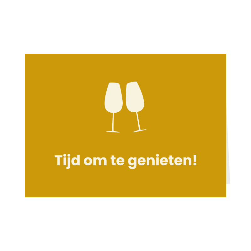 Tijd om te genieten