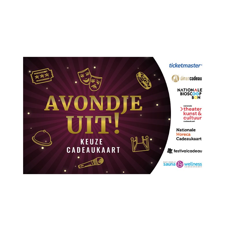Avondje Uit! keuzecadeaukaart