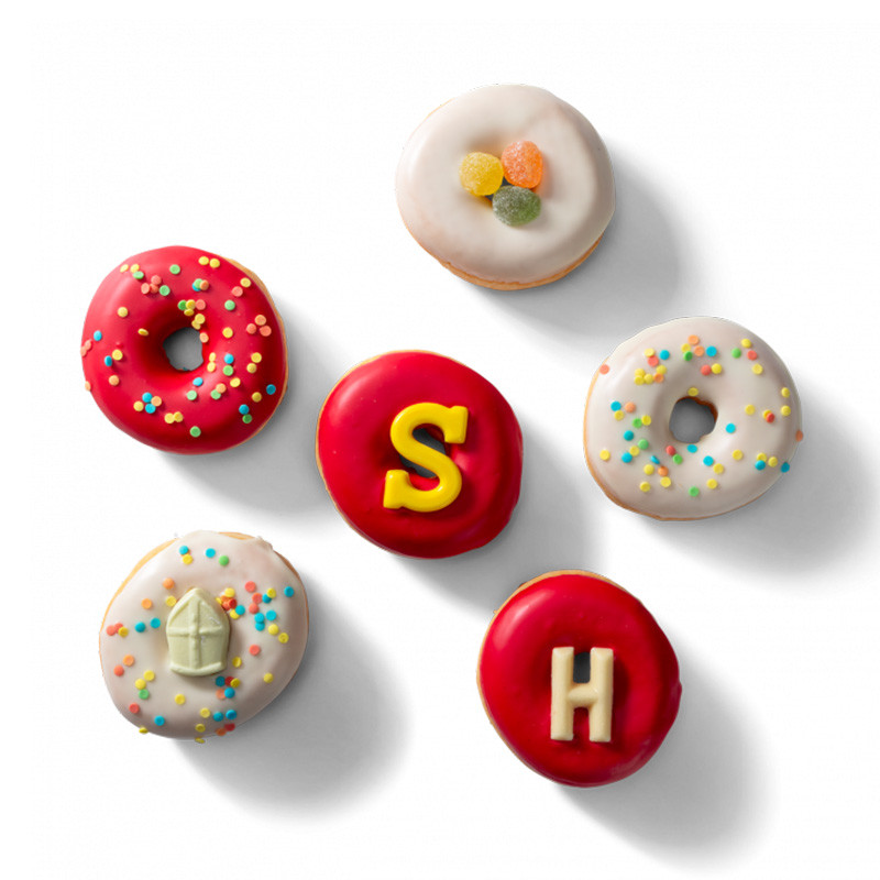 Sinterklaas donuts 6 stuks