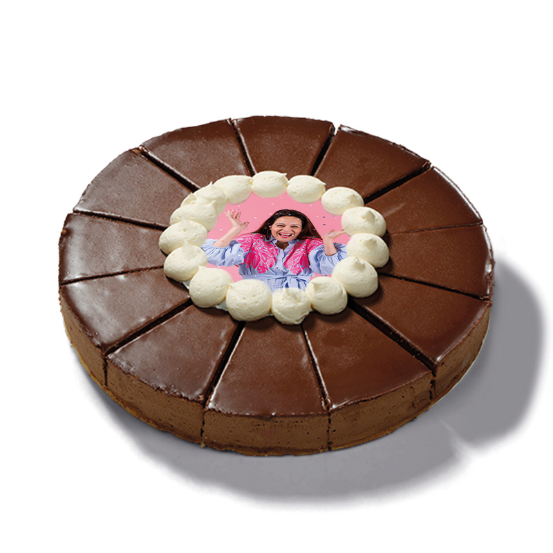 Chocoladetaart met foto