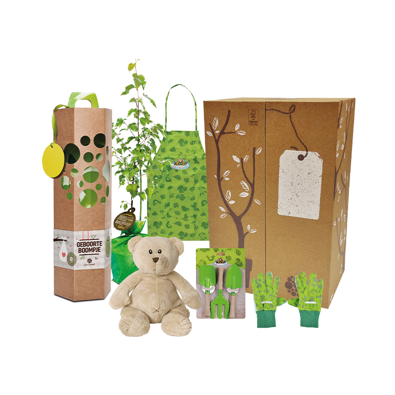 Groen geboorte pakketje