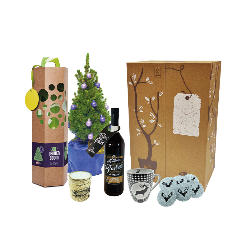 kerstpakket met kerstboom
