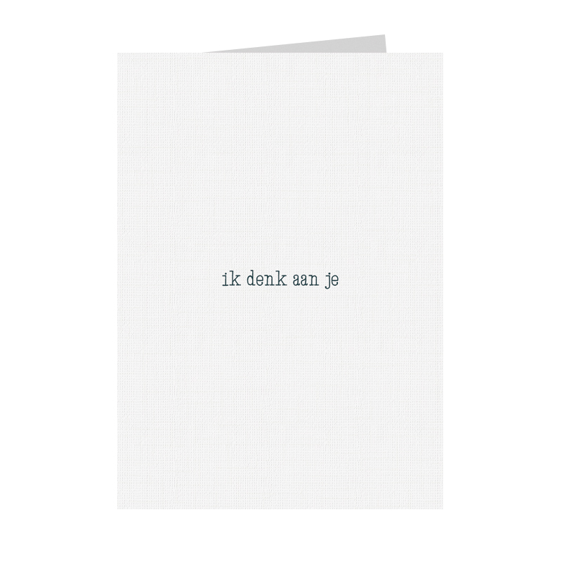 Ik denk aan je