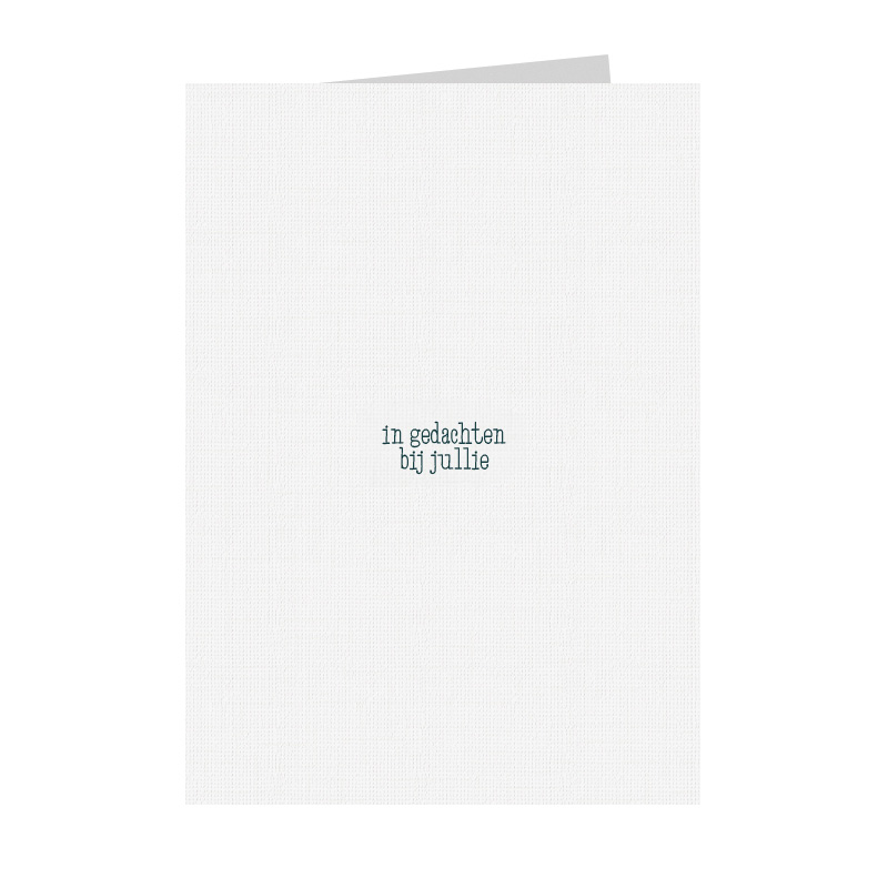 In gedachten bij jullie