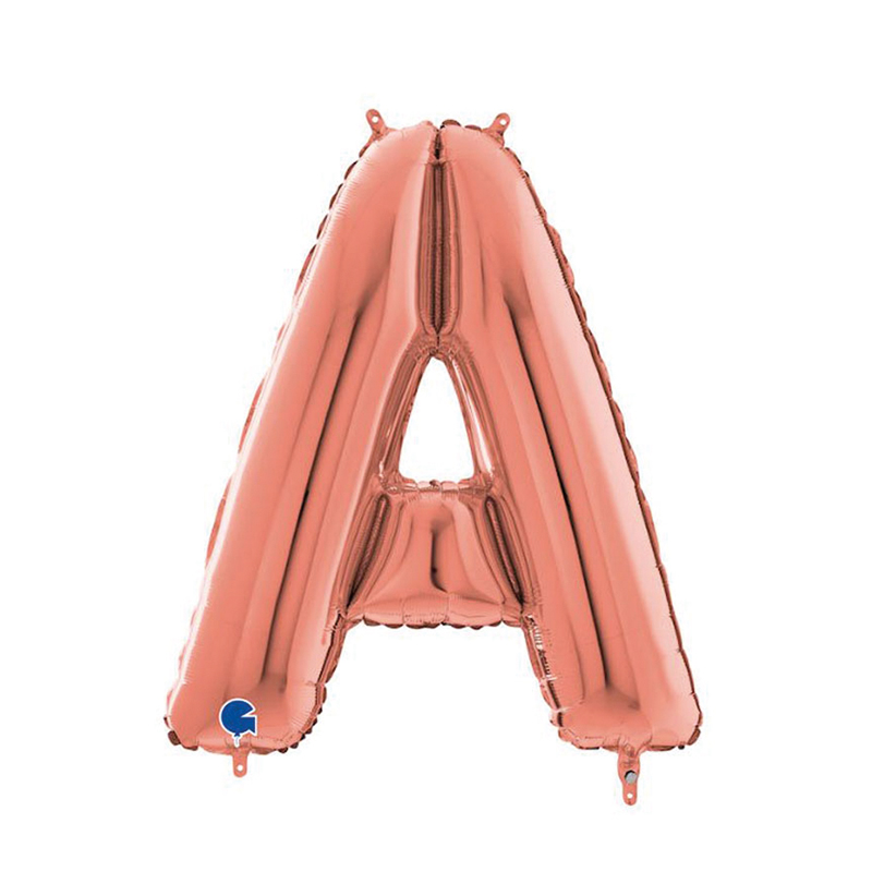 Letterballon | Rosé goud