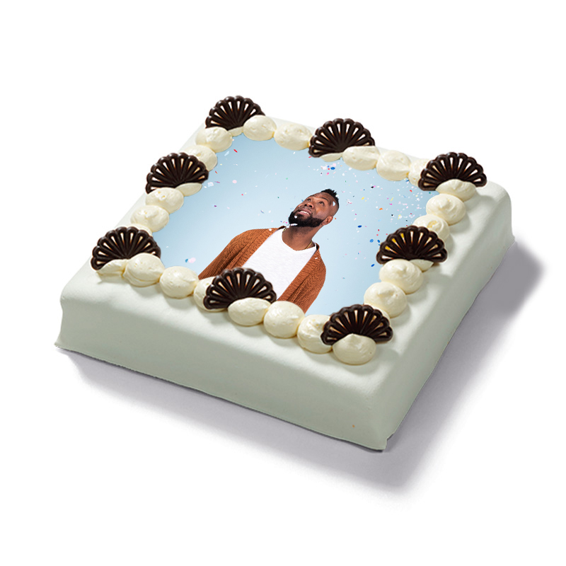 Marsepeintaart met foto