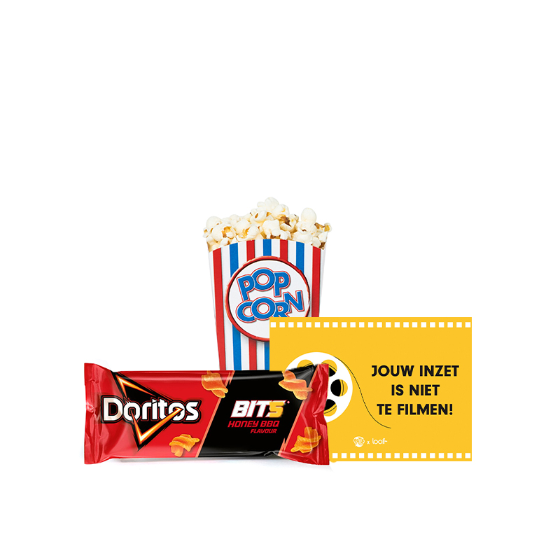 pathe thuispakket met doritos en een voucher