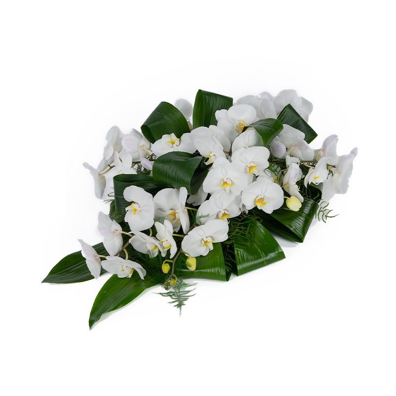 Rouwboeket | Edel wit 