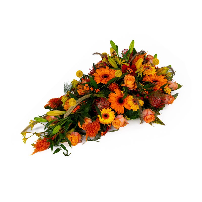 Rouwboeket | Oranje gloed