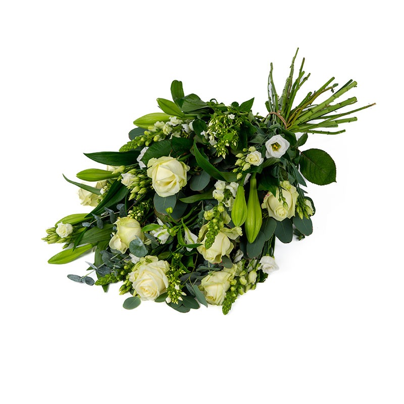 Rouwboeket | Sierlijk wit 