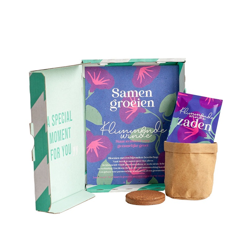 Samen groeien zaadjes | Brievenbuscadeau