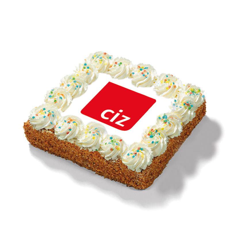 CIZ Confetti slagroomtaart