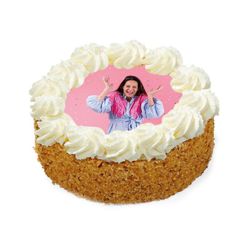Slagroomtaart met foto