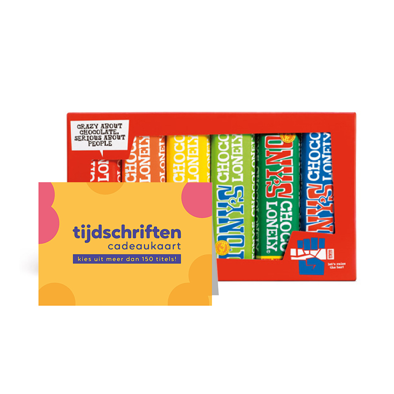 Tijdschriften cadeaubon + Tony's Chocolonely