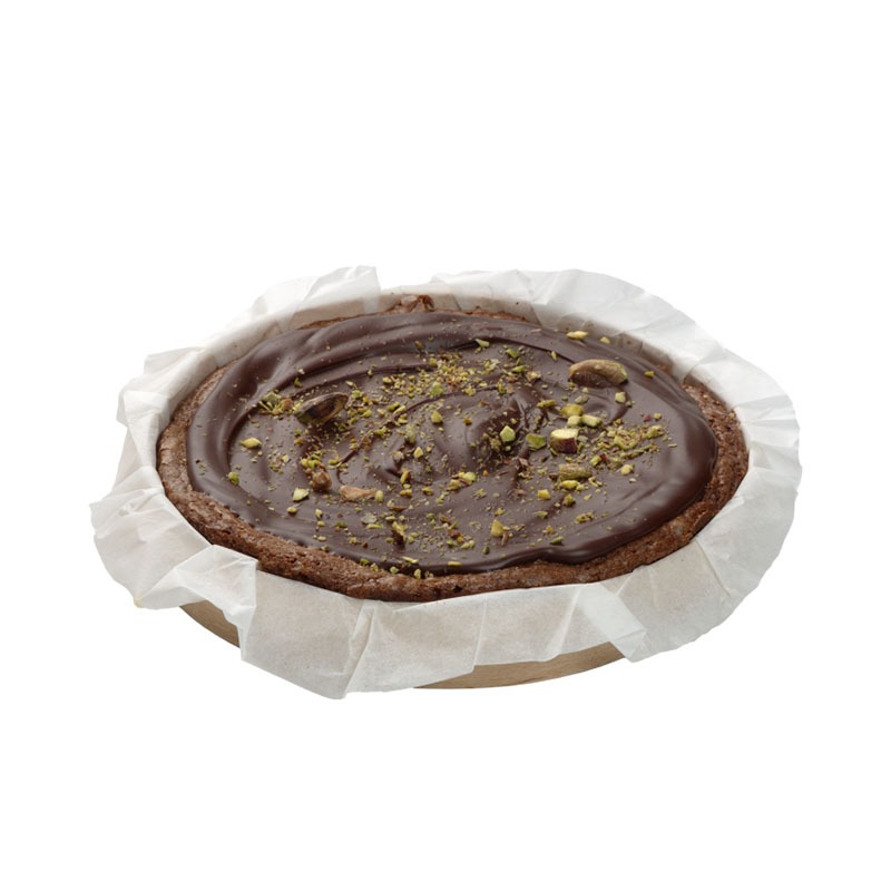 Brownie taart pistache