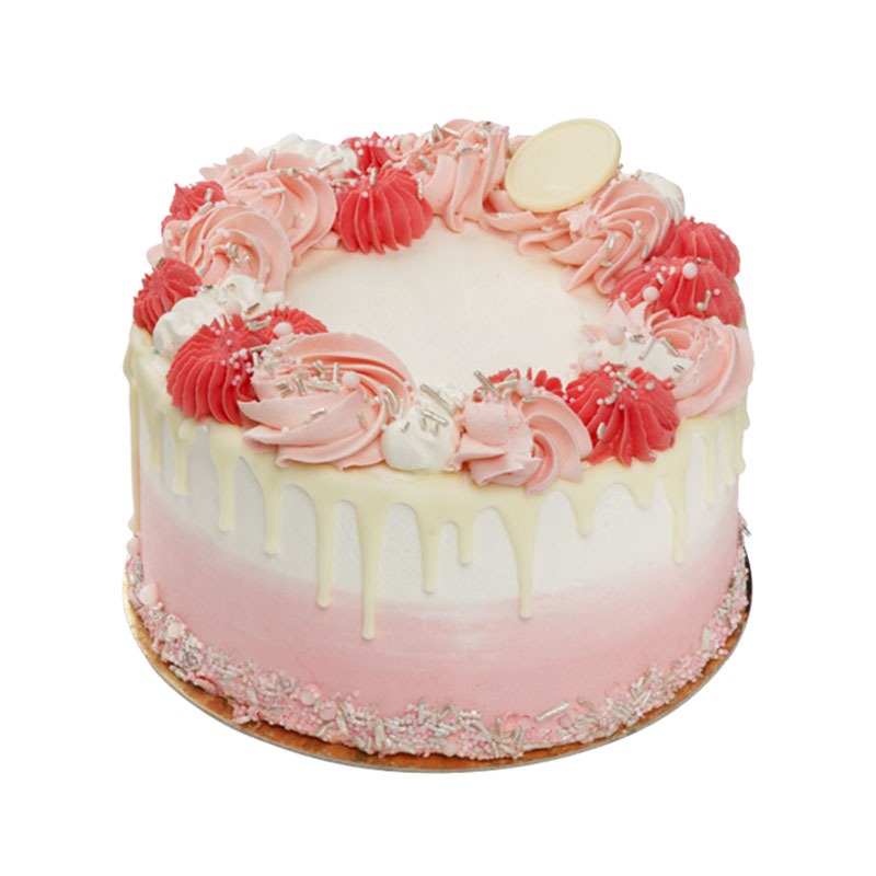 Roze feesttaart
