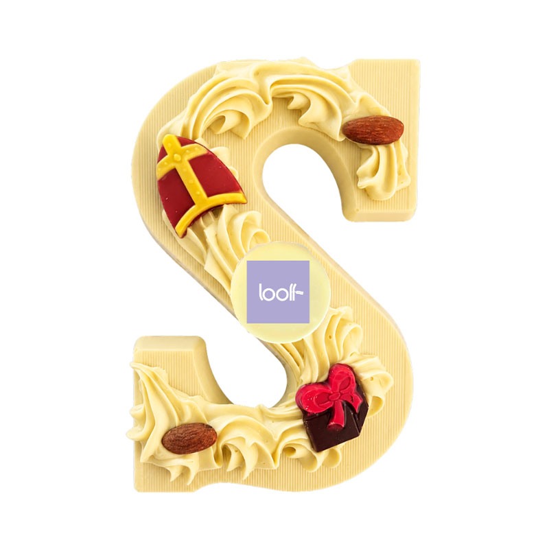 Chocoladeletter met logo