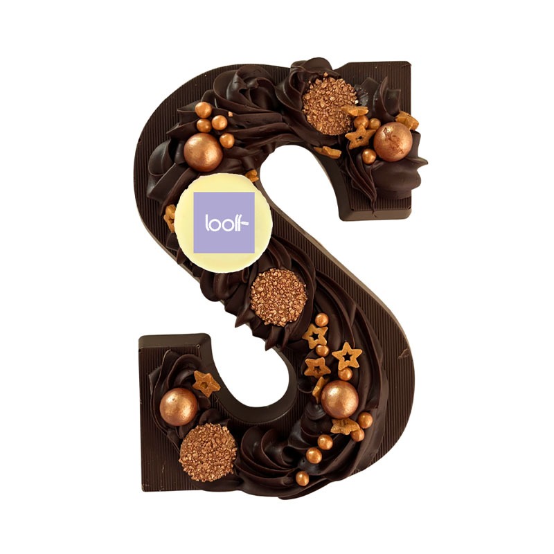 Chocoladeletter met logo