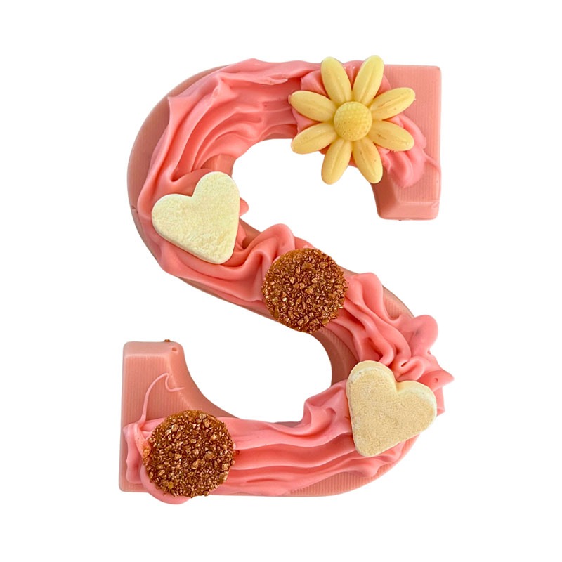 Luxe ambachtelijke chocoladeletter 