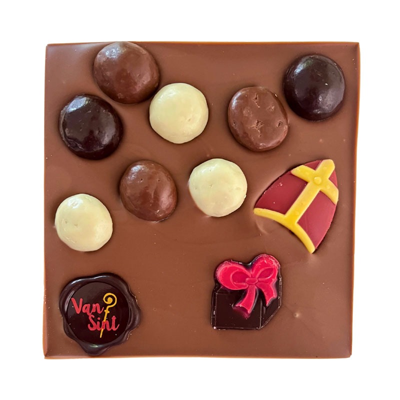 Gegoten chocoladetablet