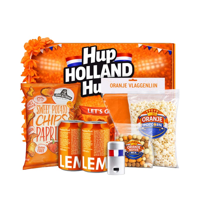oranje supporterspakket alcoholvrij borrelpakket